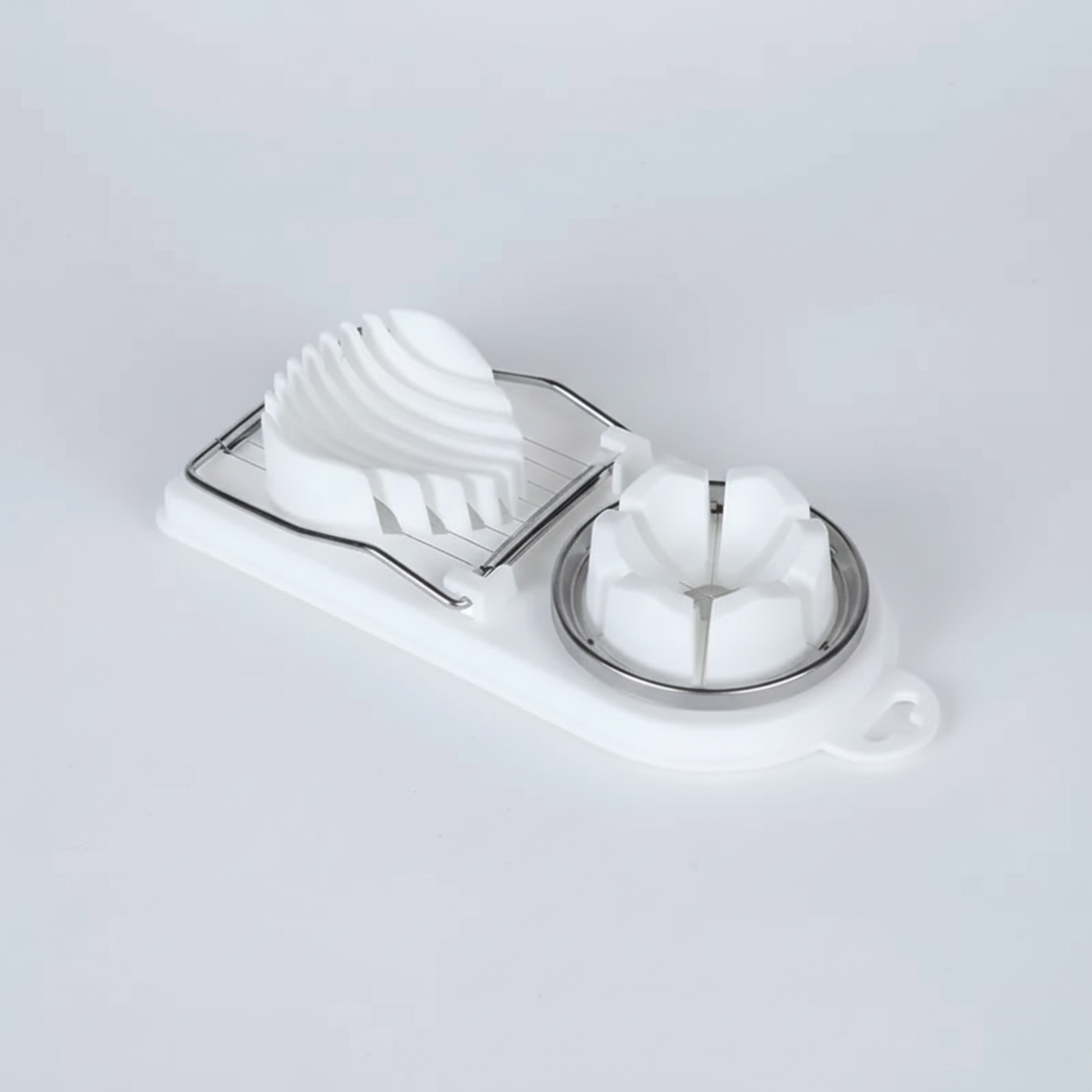 EggMaster Pro – 2-in-1 Stainless Steel Egg & Fruit Slicer