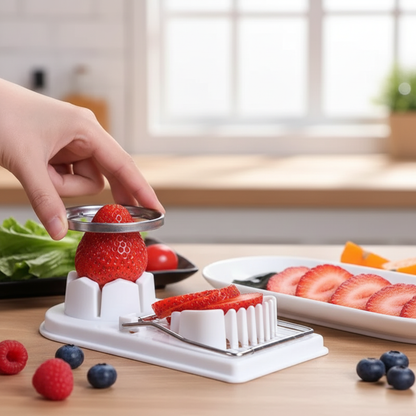 EggMaster Pro – 2-in-1 Stainless Steel Egg & Fruit Slicer