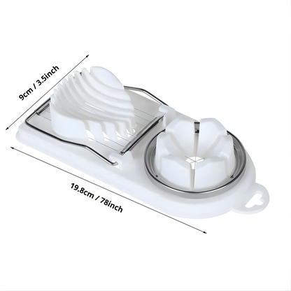 EggMaster Pro – 2-in-1 Stainless Steel Egg & Fruit Slicer