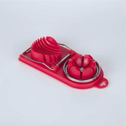 EggMaster Pro – 2-in-1 Stainless Steel Egg & Fruit Slicer