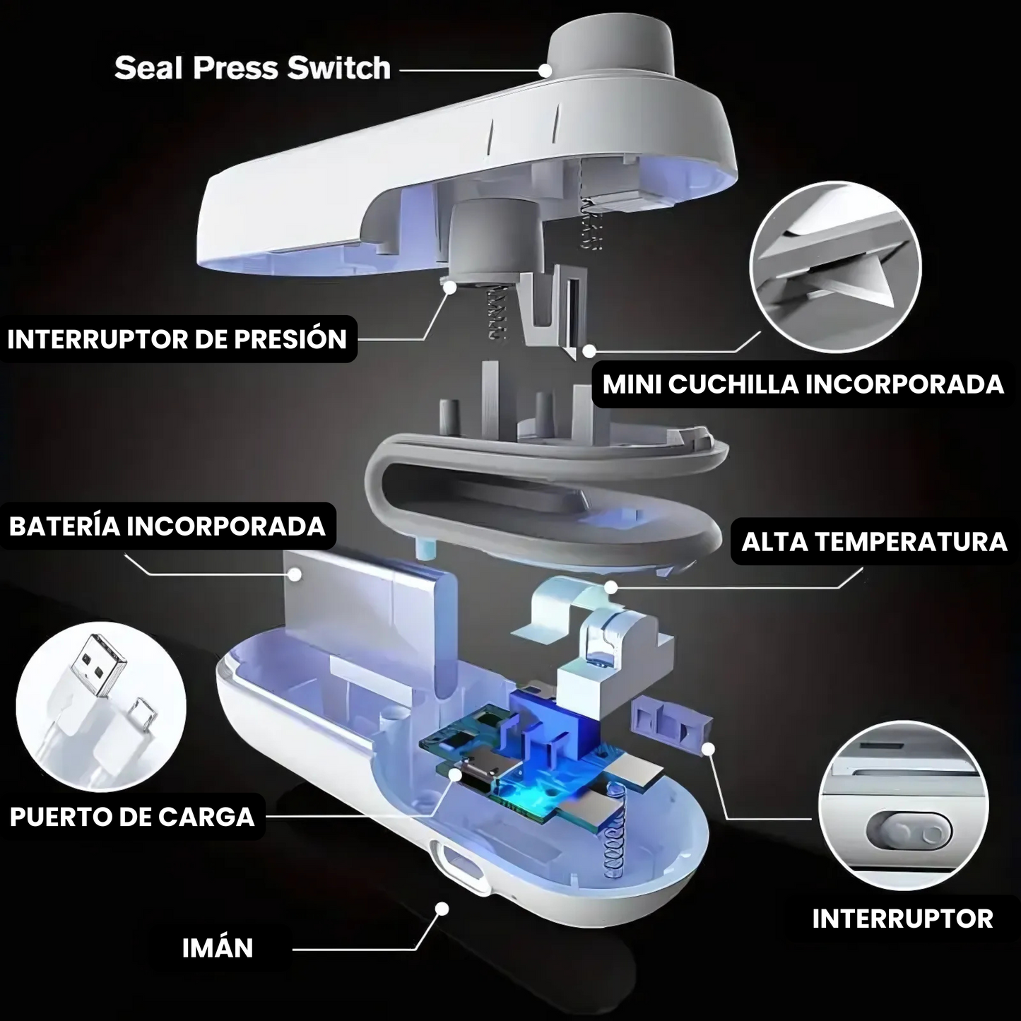 SealRevo - Mini Sellador al Vacío Portátil
