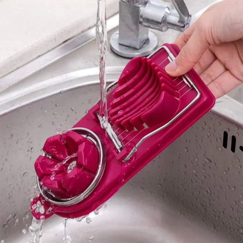 EggMaster Pro – 2-in-1 Stainless Steel Egg & Fruit Slicer